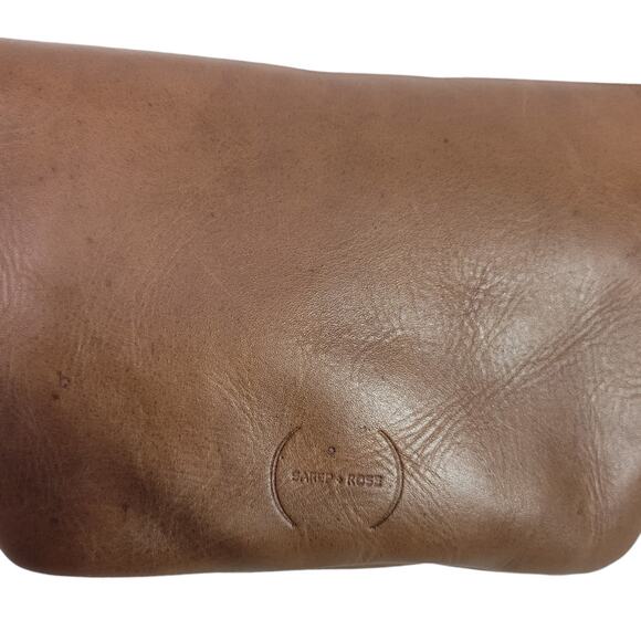 Sarep Rose Leather Fanny Pack Brown Bum Belt Waist Pouch Retro Sling Waist Bag - Picture 8 of 13